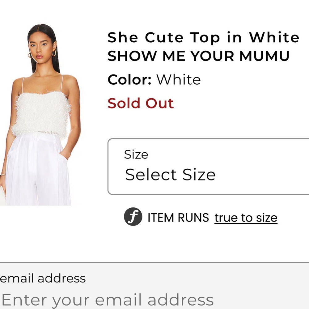 Show Me Your MuMu White She Cute Top